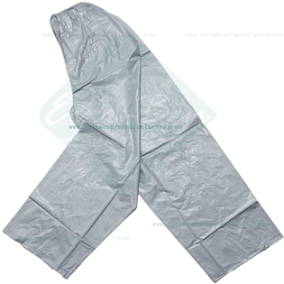 China Grey PVC waterproof rain pants